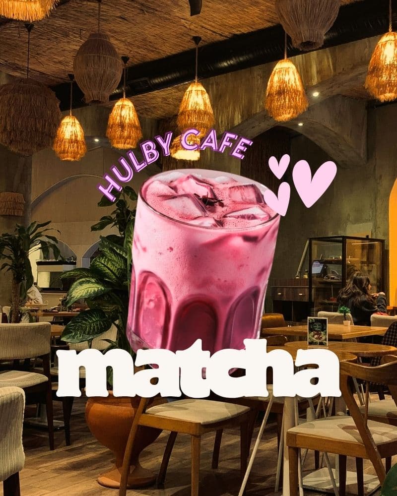 Social media post made with Hulby: matcha